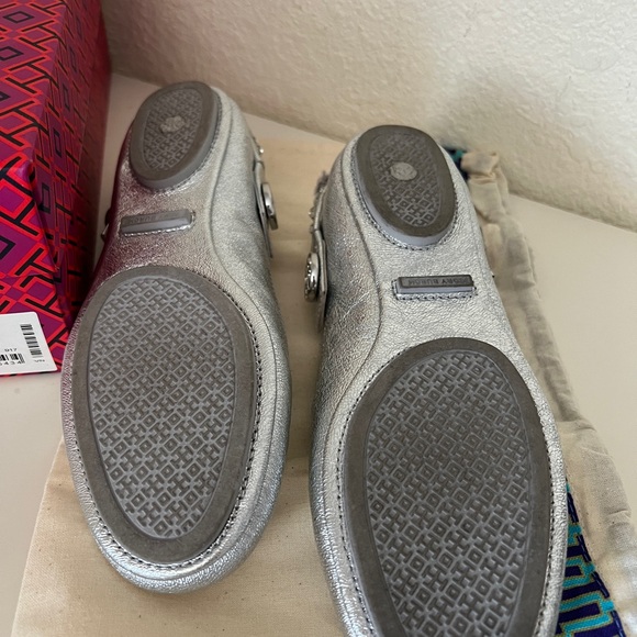 Tory Burch MINNIE EMBELLISHED TWO WAY BALLET FLATS - Picture 3 of 4